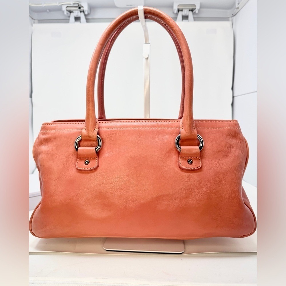 Marc Jacobs Peach Satchel Bag with suede interior - Picture 4 of 16